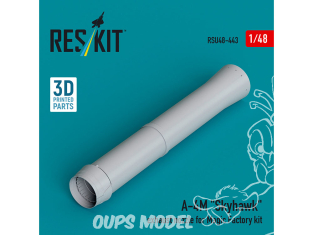 ResKit avion RSU48-0443 Buse d'échappement A-4M «&nbsp;SKYHAWK&nbsp;» pour kit Magic Factory impression 3D 1/48