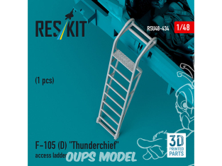 ResKit avion RSU48-0434 Échelle d'accès F-105D «&nbsp;THUNDERCHIEF&nbsp;» 1 pièce imprimée en 3D 1/48