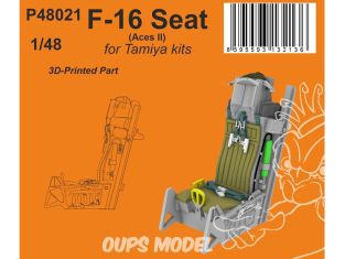 Special Hobby 3D Print P48021 Siège F-16 (Aces II) pour kits Tamiya 1/48