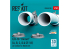 ResKit avion RSU48-0385 Prises d'air pour F/A-18 HORNET A, B, C, D et CF-18 pour kit Kinetic imprimé en 3D 1/48