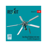 ResKit h&eacute;lico RSU48-0351 Rotor de queue Sea King &agrave; 5 pales pour kit Airfix et Hasegawa imprim&eacute; en 3D 1/48