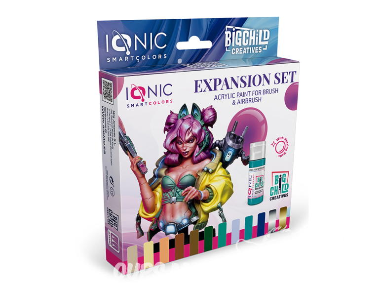 MIG peinture IONIC 0501 Set couleurs extension 12 x 20ml