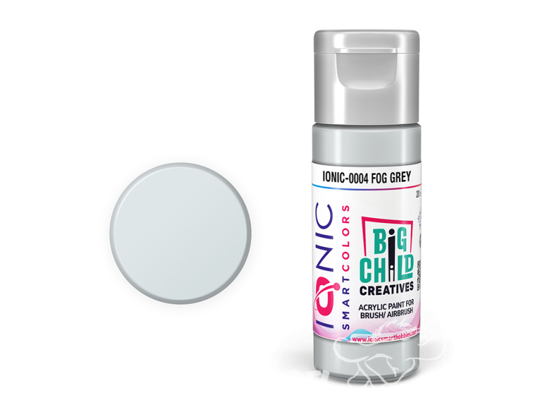 IONIC MIG peinture acrylique 0004 Gris brouillard - Fog Grey 20ml