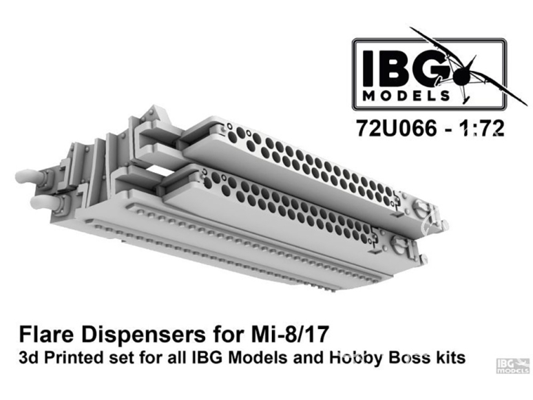 IBG maquette Hélicoptére 72U066 Lanceurs de fusées éclairantes pour Mi-8/17 1/72