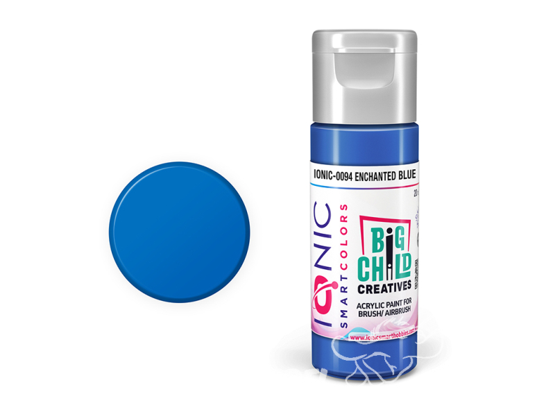 IONIC MIG peinture acrylique 0094 Bleu enchanté - Enchanted Blue 20ml
