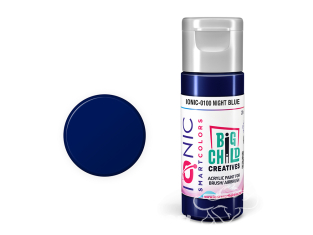 IONIC MIG peinture acrylique 0100 Bleu Minuit - Minight Blue 20ml