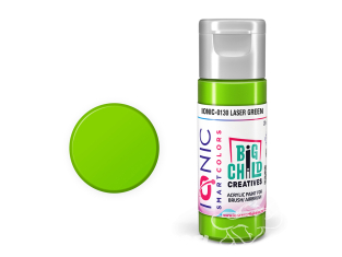 IONIC MIG peinture acrylique 0130 Vert laser - Laser Green 20ml