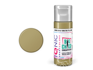 IONIC MIG peinture acrylique 0143 Jaune pierre tombale - Tombstone Yellow 20ml