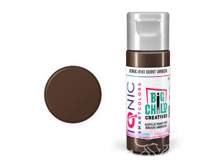 IONIC MIG peinture acrylique 0161 Terre d'ombre brûlée - Burnt Umber 20ml