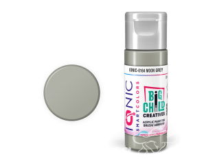 IONIC MIG peinture acrylique 0164 Gris lune - Moon Grey 20ml