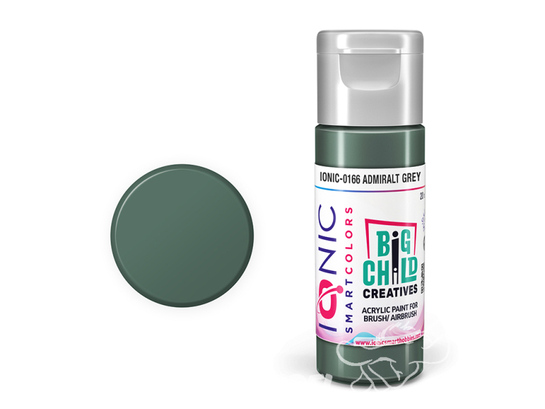 IONIC MIG peinture acrylique 0166 Gris amiral - Admiral Grey 20ml