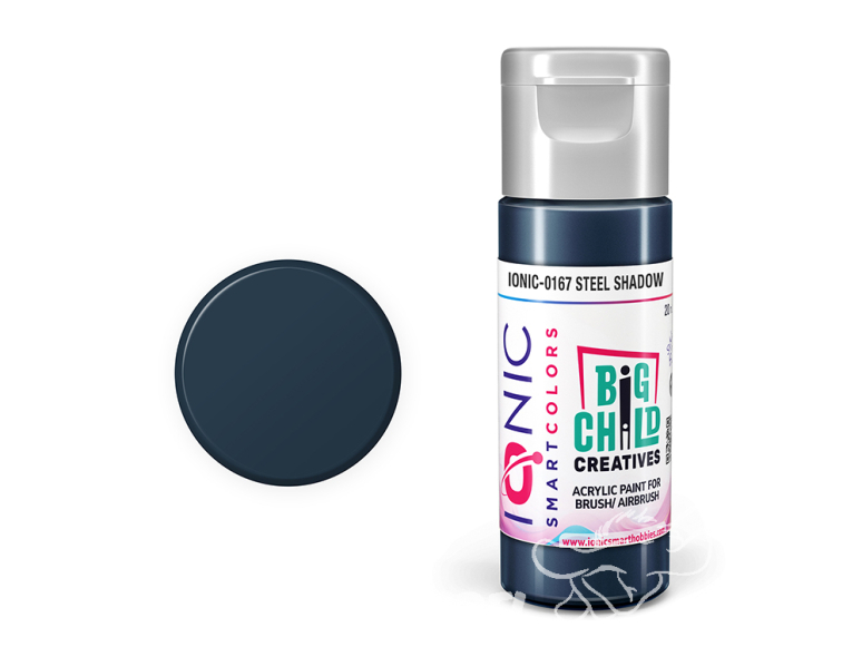 IONIC MIG peinture acrylique 0167 Acier ombre - Steel Shadow 20ml