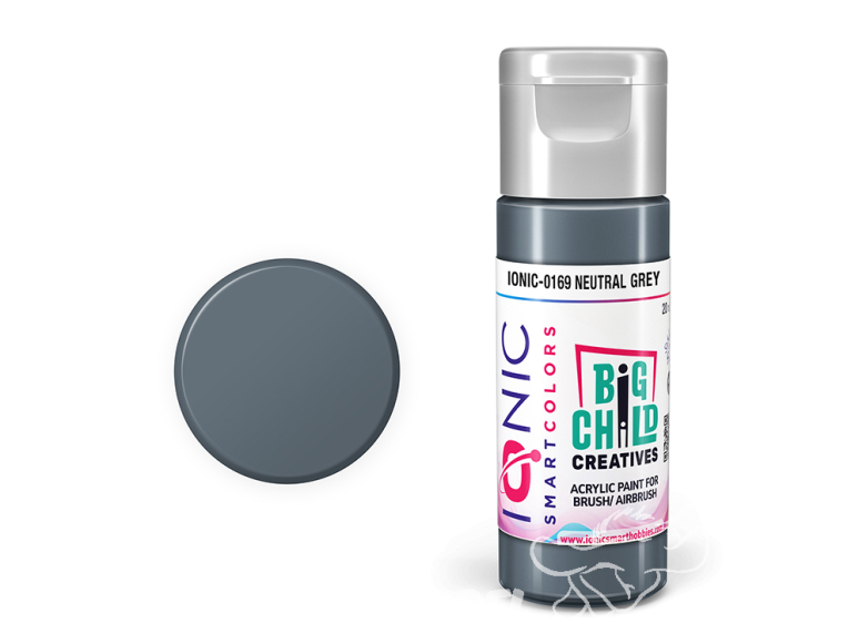 IONIC MIG peinture acrylique 0169 Gris neutre - Neutral Grey 20ml
