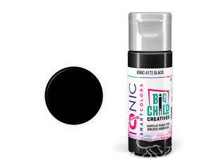 IONIC MIG peinture acrylique 0172 Noir - Black 20ml