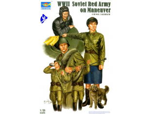 Trumpeter maquette militaire 00412 TROUPES SOVIETIQUES EN MARCHE
