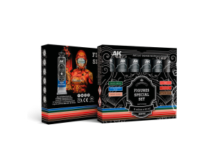Ak Interactive AKAD103 ARTISTIC DENSE ACRYLIC COLOR SET ENSEMBLE SPÉCIAL FIGURINES