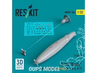 ResKit amelioration RSU32-0146 Magasin de ravitaillement en vol D-704 «&nbsp;Buddy&nbsp;» (ancien modèle) (1 pièce) (imprimé en 3D) 1/48