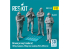 ResKit Figurine RSF32-0030 Maillot marron moderne capitaines d'escadre sous-officiers principaux de ligne d'escadre 4p 3D 1/32