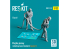 ResKit Figurine RSF32-0028 Maillot violet équipe de ravitaillement scène moderne 1 2pièces imprimées en 3D 1/32