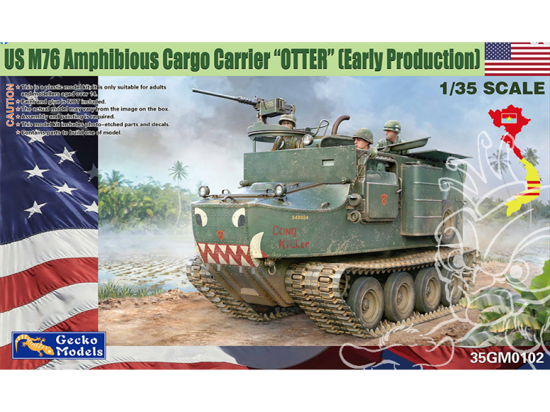 Gecko Models maquettes militaire 35GM0102 US M76 Amphibious Cargo Carrier “OTTER” (Early Production 1/35