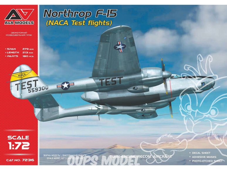 AA Models maquette avion 7236 Northrop F-15 (NACE test Flights) 1/72