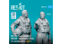 ResKit Figurine RSF72-0070 Pilotes CH-53E Super Stallion et MH-53E Sea Dragon position debout Type 2 2 pièces imprimées 3D 1/72