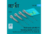ResKit kit armement Avion RS72-0498 Bombes Mk.83 avec MAU-91 protégées thermiquement, 4 pièces imprimées en 3D 1/72