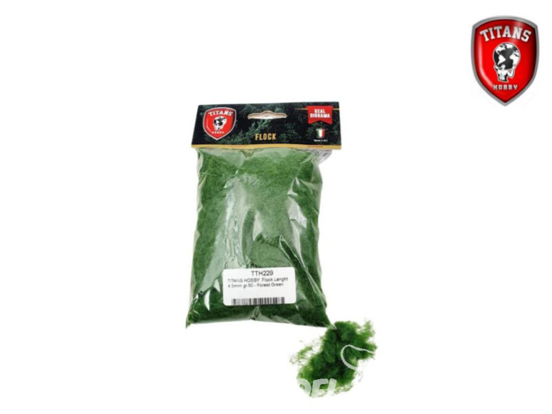 Titans Hobby végéation TTH229 Flocage longueur 4,5mm 50gr Vert forêt