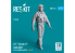 ResKit avion RSF72-0041 Pilote masculin d'A-7 Corsair II en position debout type 2 1p imprimé en 3D 1/72