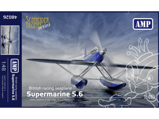 AMP maquette avion 48025 Supermarine S.6 Hydravion Britannique de course 1/48