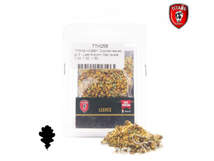 Titans Hobby végéation TTH258 Feuilles colorées 3g - Chêne fin d'automne 1/24 - 1/32 - 1/35