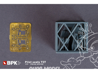 BPK maquette avion 7250 Sièges pilotes pour 737 1/72