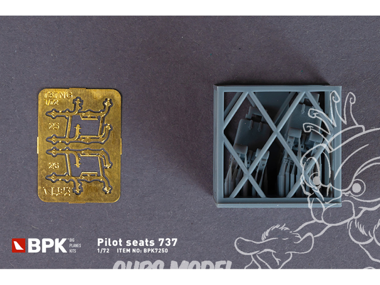 BPK maquette avion 7250 Sièges pilotes pour 737 1/72