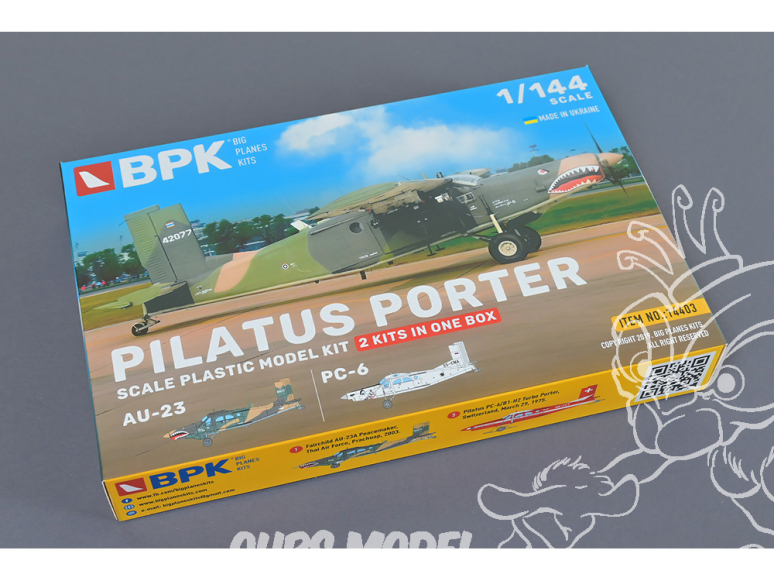BPK maquette avion 14403 Pilatus Porter AU-23 and PC-6 1/144