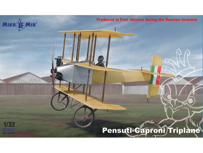 MikroMir maquette 32-005 Caproni-Pensuti triplane 1/32