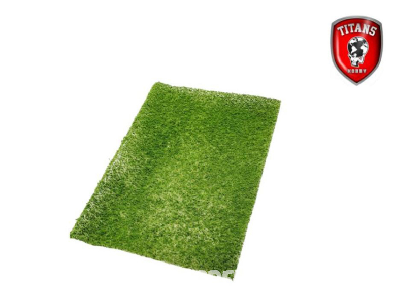 Titans Hobby végéation TTH301 Tapis d'herbe 20 x 30cm Longueur 2-4mm - Herbe verte type 1