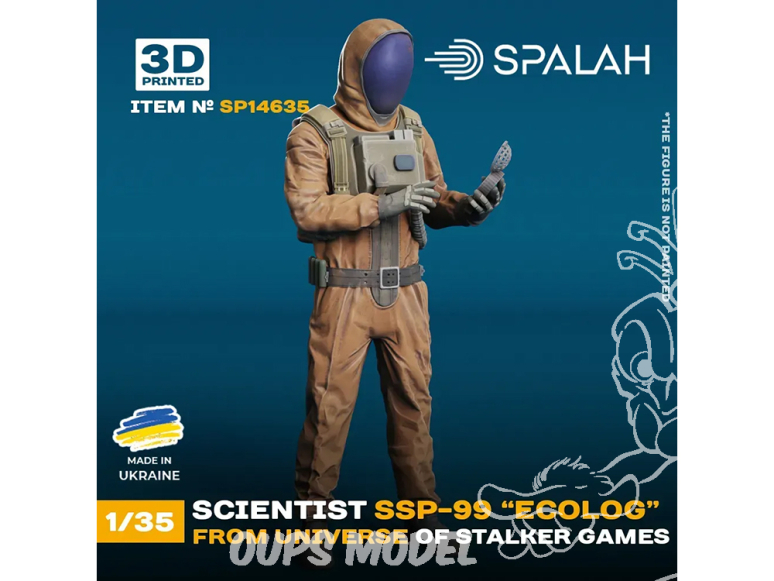 Spalah kit figurine SP14635 scientifique SSP-99 « Écologiste » de l'univers du jeu STALKER SPALAH 1/35