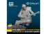 Spalah kit figurine SP16135 harceleur avec une guitare près du feu de camp de l'univers du jeu STALKER SPALAH 1/35