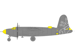 Eduard Express Mask EX1117 B-26G Marauder TFace Icm 1/48