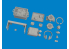 EDUARD kit d'amélioration Brassin Print 635038 Equipement radio Sd.Kfz. 250 Takom 1/35