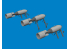 Eduard kit d'amelioration avion brassin Print 6481082 P-40 Bombes 250lb MC Britanniques Eduard 1/48