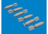 Eduard kit d'amelioration avion brassin Print 6481078 P-40 Bombes 30lb à fragmentation Eduard 1/48