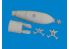 Eduard kit d'amelioration avion brassin Print 6481081 P-40 Bombe 250lb Mk.1 Britannique Eduard 1/48