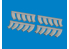Eduard kit d'amelioration avion brassin Print 6481073 Echappements Mosquito Tamiya 1/48