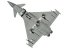 Airfix maquette A55016 Starter Set Eurofighter Typhoon FGR.4 inclus peintures principale colle et pinceau 1/72