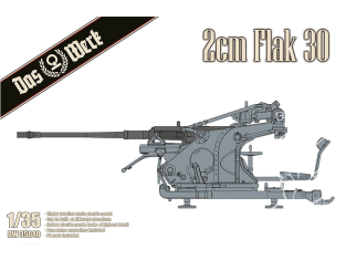 DAS WERK maquette militaire DW35040 Flugabwehrkanone 2-cm-Flak 30 1/35