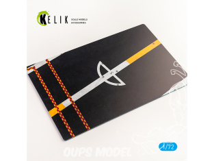 Kelik KS72076 CVS-18 USS WASP 1964 - 1970 Type 1 - Base - Acrylique 3 mm (280 x 180 mm) (170 g) 1/72