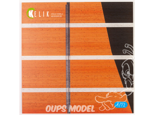 Kelik KS72083 IJN Zuikaku 1943 Front lift - Base - Acrylique 3 mm (240 x 240 mm) (190 g) 1/72