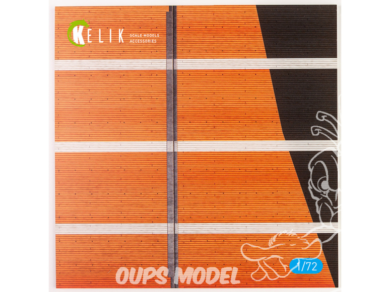 Kelik KS72083 IJN Zuikaku 1943 Front lift - Base - Acrylique 3 mm (240 x 240 mm) (190 g) 1/72
