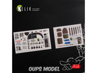 Kelik Decals 3D K48085 Autocollants 3D intérieurs KI-21 pour kit ICM 1/48
